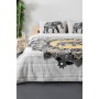 MERİNOS RELAX BATTANİYE YATAK ÖRTÜSÜ SETİ 3 PRÇ OZZY GRİ ÇİFT KİŞİLİK 8696474231803