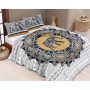 MERİNOS RELAX BATTANİYE YATAK ÖRTÜSÜ SETİ 3 PRÇ OZZY GRİ ÇİFT KİŞİLİK 8696474231803