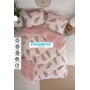 	ETE HOMETEX ÇİFT KİŞİLİK WELSOFT YORGAN 195X215CM YAPRAK DESEN PUDRA 8696474231660