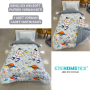 ETE HOMETEX TEK KİŞİLİK LÜX WELSOFT YORGAN ASTRONOT GRİ 155X215CM 8696474231857