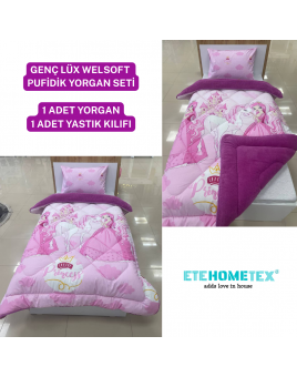 ETE HOMETEX TEK KİŞİLİK LÜX WELSOFT YORGAN PRENSES MÜRDÜM 155X215CM 8696474231855